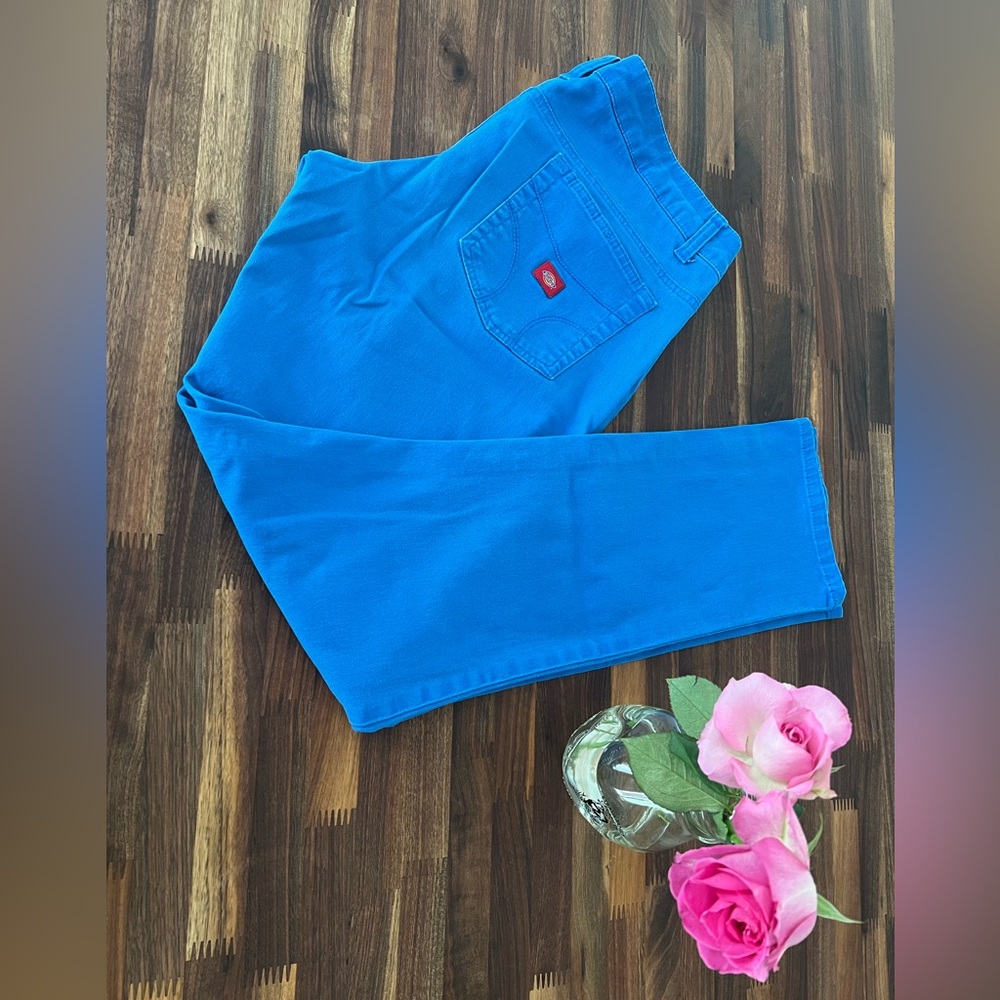 Bright blue Dickies pants size 15 - Picture 6 of 7